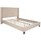 Flash Furniture Queen Size Beige Fabric Platform Bed & Mattress HG-BM10-35-GG - alternate 3